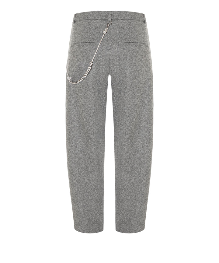 Cambio Pantalon Emilie – Grijs-66% polyester, 29% wol, 5% elastaan-DAMES BROEKEN-Grijs