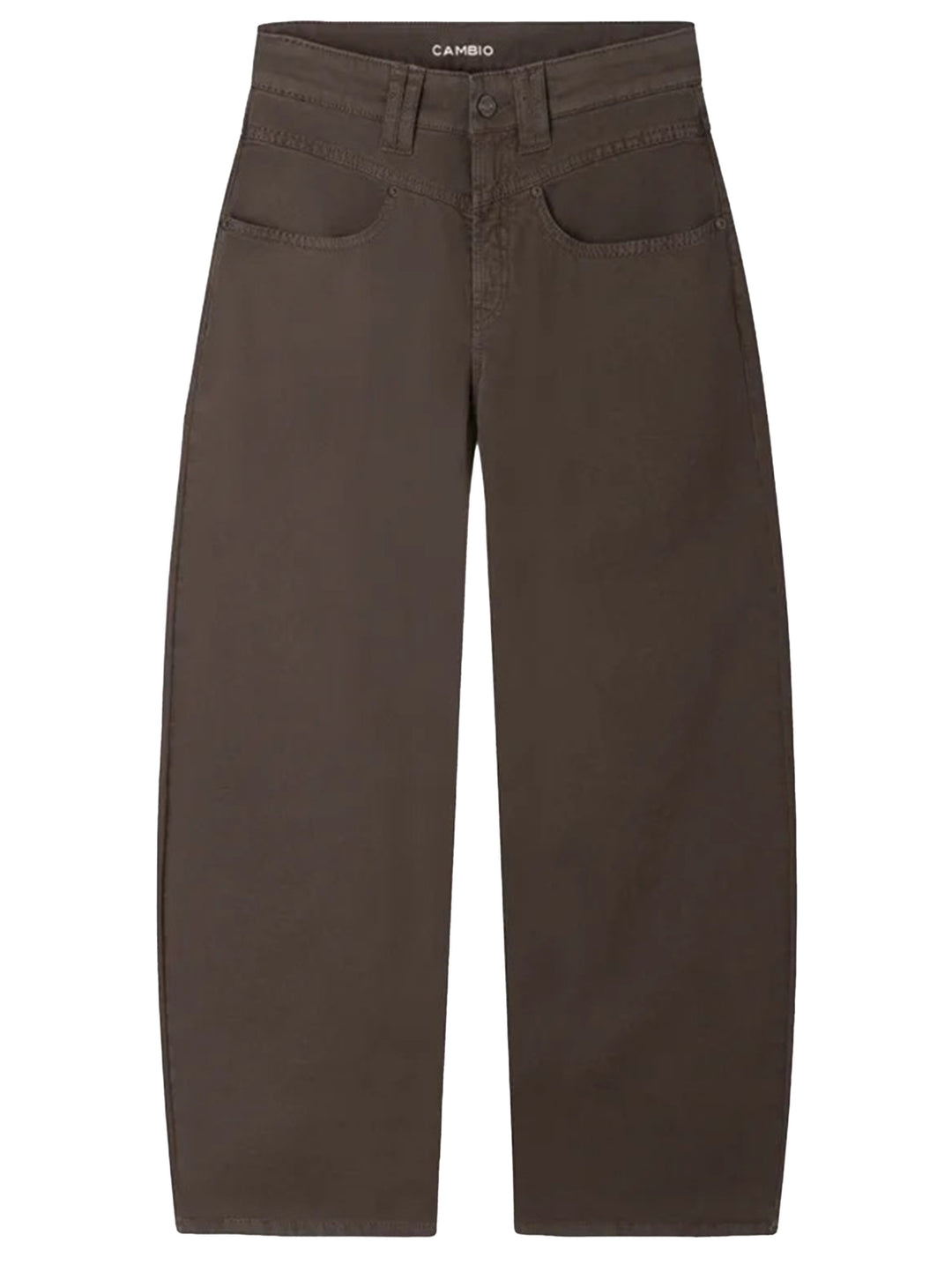 Cambio Pantalon Odele – Bruin-98% katoen, 2% elastaan-DAMES BROEKEN-Bruin