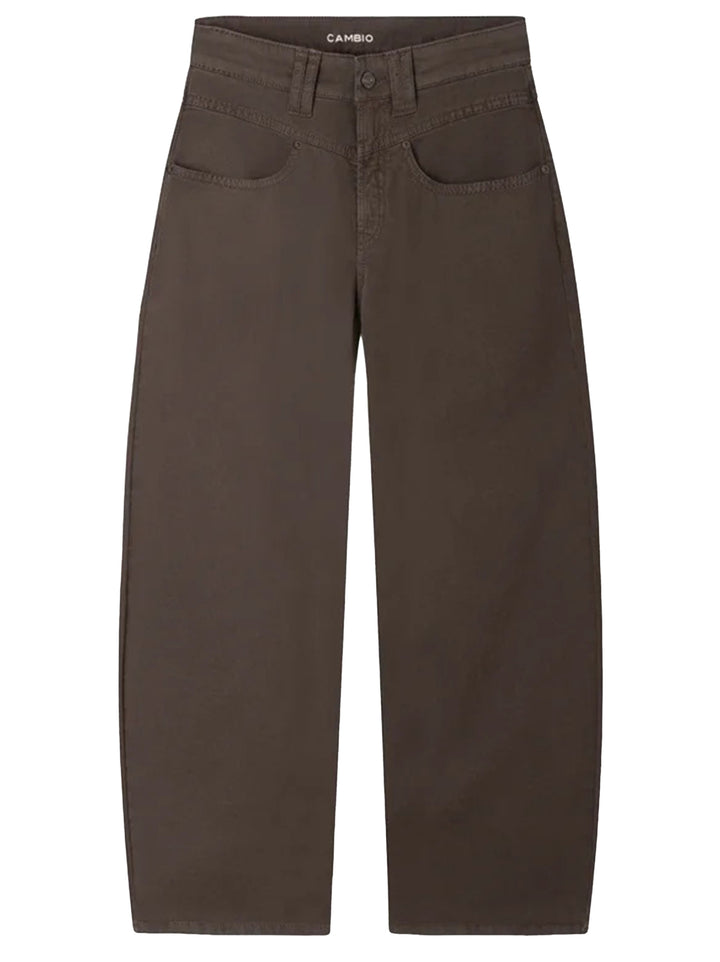 Cambio Pantalon Odele – Bruin-98% katoen, 2% elastaan-DAMES BROEKEN-Bruin