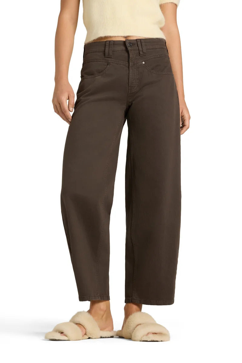 Cambio Pantalon Odele – Bruin-98% katoen, 2% elastaan-DAMES BROEKEN-Bruin
