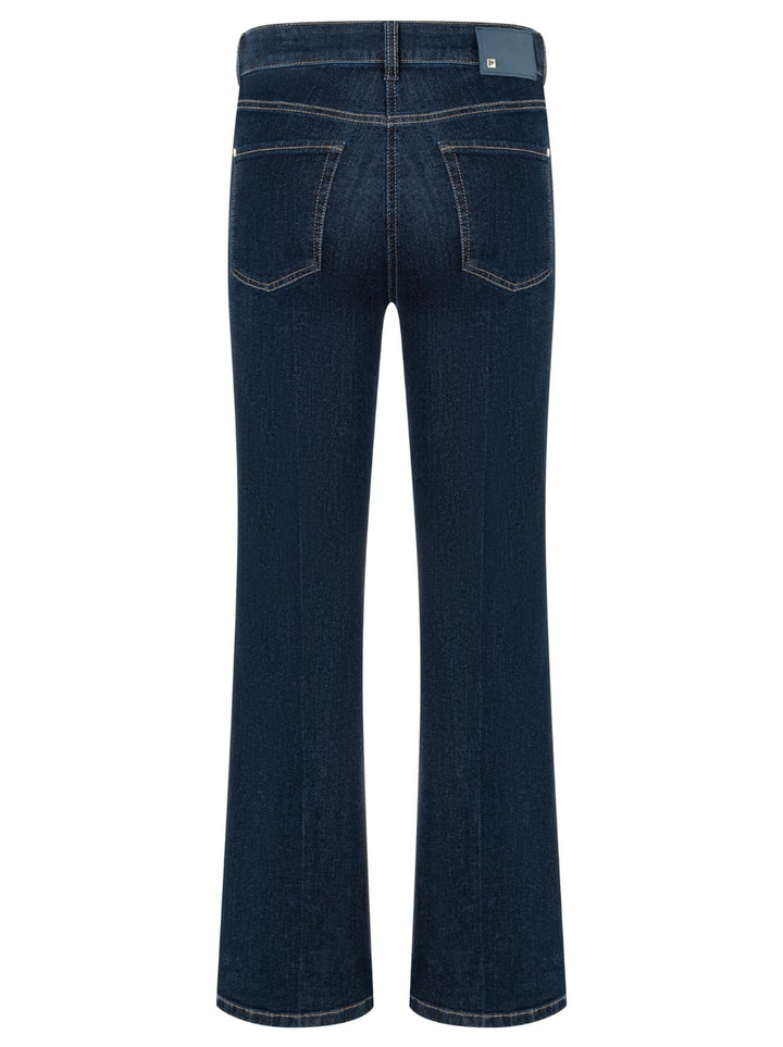 Cambio Paris Flared Jeans – Blauw-57% katoen, 37% modaal, 4% elasthaan, 2% elasthaan-DAMES BROEKEN-Blauw
