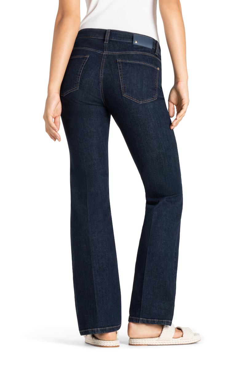 Cambio Paris Flared Jeans – Blauw-57% katoen, 37% modaal, 4% elasthaan, 2% elasthaan-DAMES BROEKEN-Blauw
