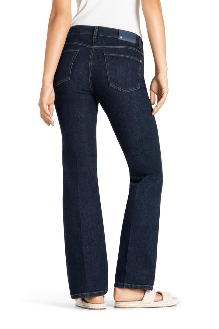 Cambio Paris Flared Jeans – Blauw-57% katoen, 37% modaal, 4% elasthaan, 2% elasthaan-DAMES BROEKEN-Blauw
