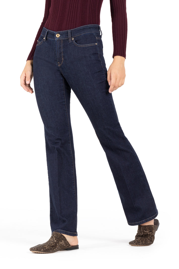 Cambio Paris flared jeans – Blauw-93% katoen, 5% polyester, 2% elastaan-DAMES BROEKEN-Blauw