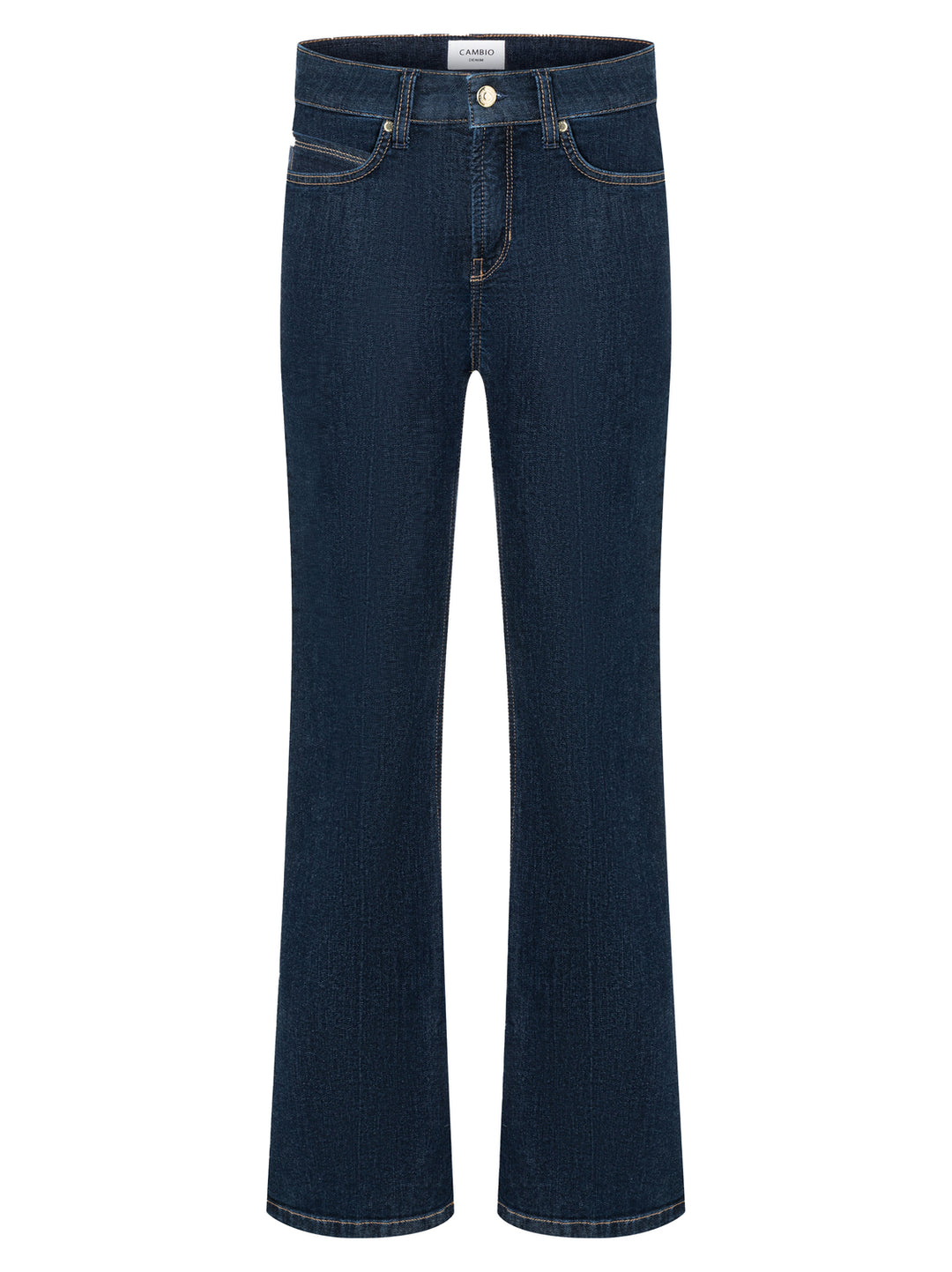 Cambio Paris flared jeans – Blauw-93% katoen, 5% polyester, 2% elastaan-DAMES BROEKEN-Blauw