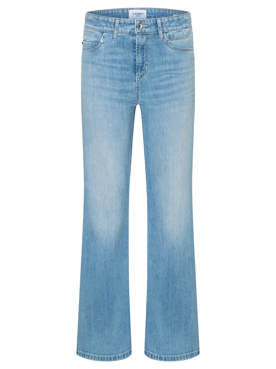 Cambio Paris Flared jeans – Blauw-94% katoen, 4% elastisch polyamide, 2% elastaan-DAMES BROEKEN-Blauw