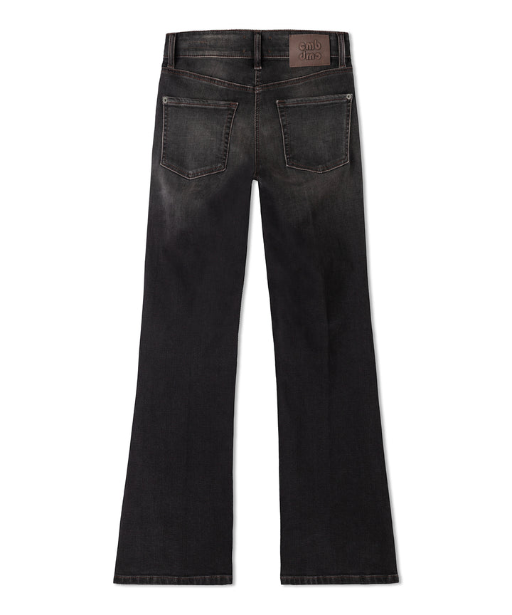 Cambio Paris Flared Jeans – Bruin-97% katoen, 3% elastaan-DAMES BROEKEN-Bruin