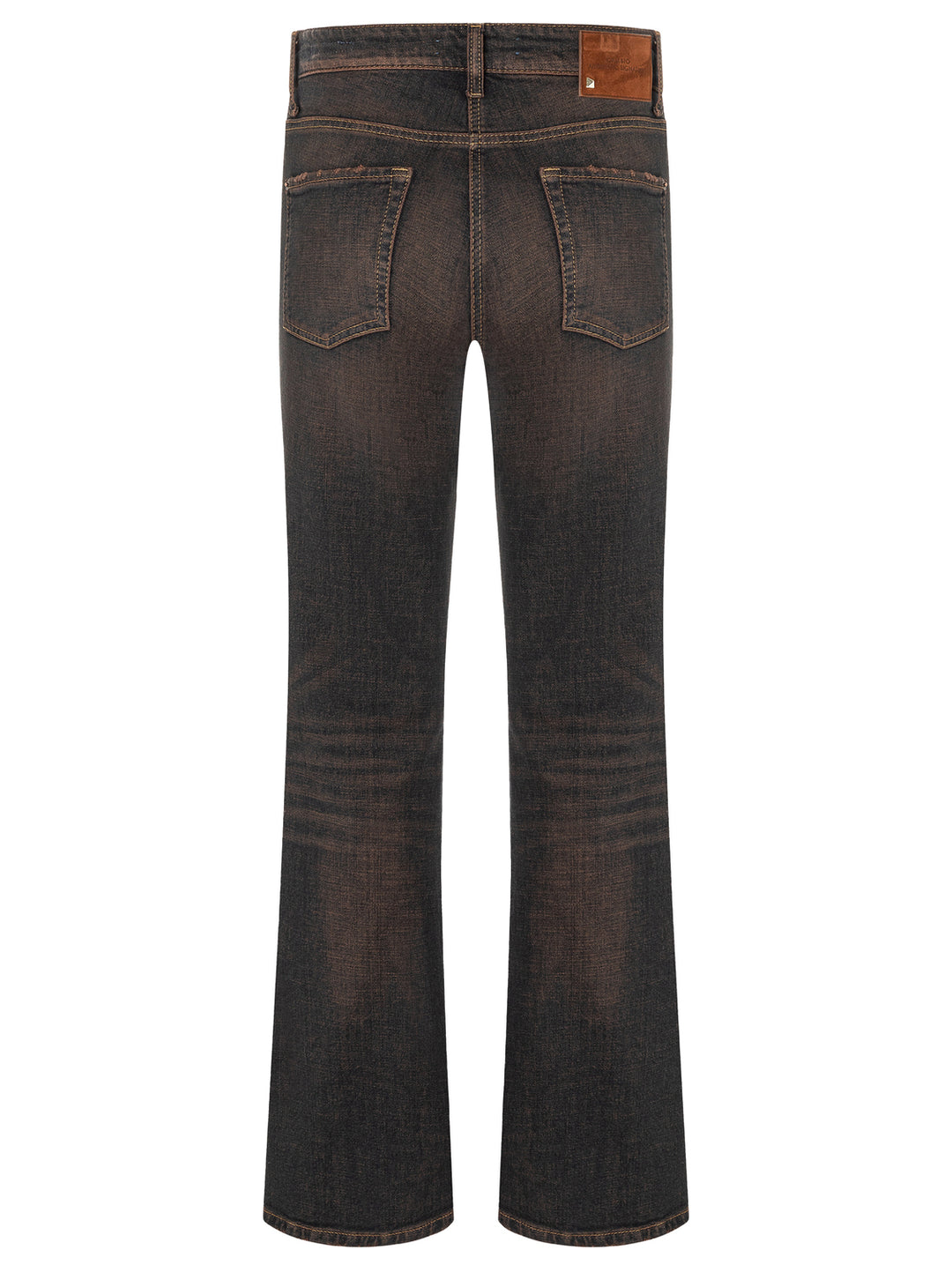 Cambio Paris Flared Jeans – Bruin-98% katoen, 2% elastaan-DAMES BROEKEN-Bruin