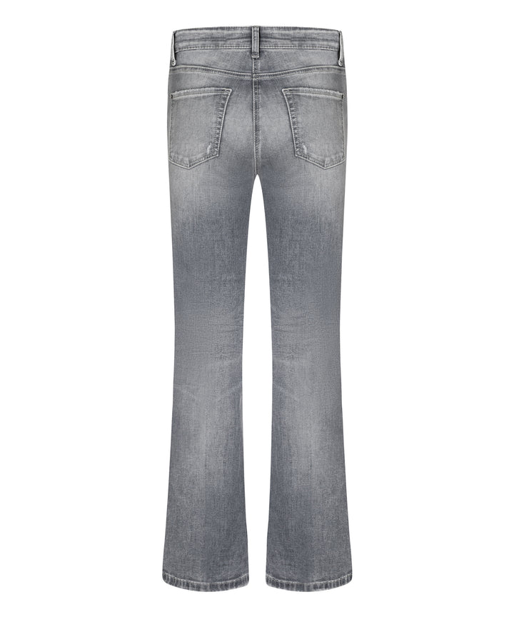 Cambio Paris Flared Jeans – Grijs-90% polyester, 8% polyamide, 2% elastaan-DAMES BROEKEN-Grijs