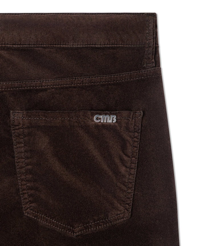 Cambio Paris Flared Pantalon – Bruin-72% katoen, 26% viscose, 2% elastaan-DAMES BROEKEN-Bruin
