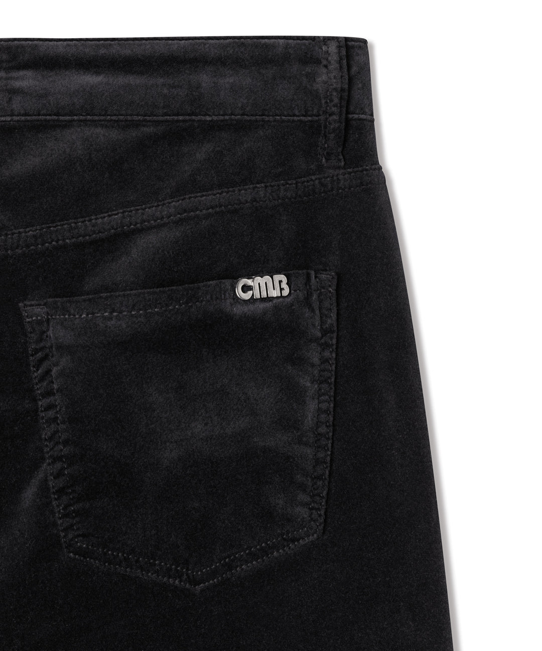 Cambio Paris Flared Pantalon – Zwart-72% katoen, 26% viscose, 2% elastaan-DAMES BROEKEN-Zwart