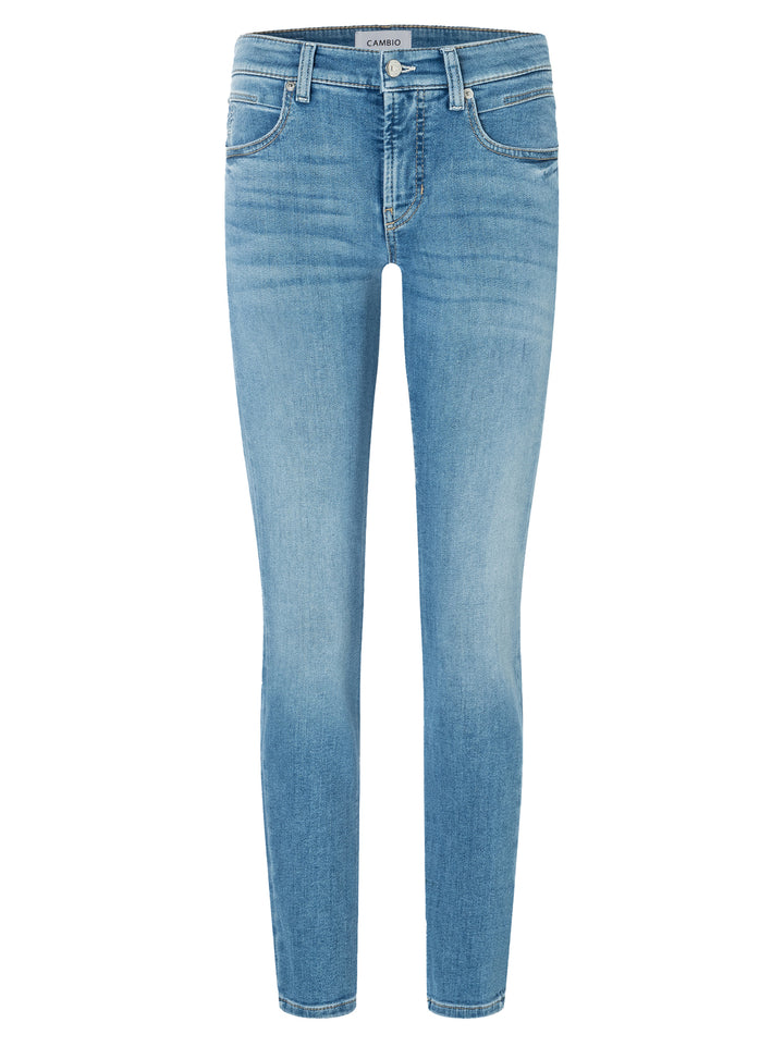 Cambio Paris seams jeans slim fit-81% Katoen<br />11% Lyocell<br />6% Elastomultiester<br />2% Elastaan-DAMES BROEKEN-Bla