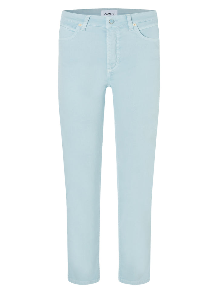 Cambio Piper cropped jeans-85% Katoen<br />11% Elastomultiester<br />4% Elastaan-DAMES BROEKEN-Blauw