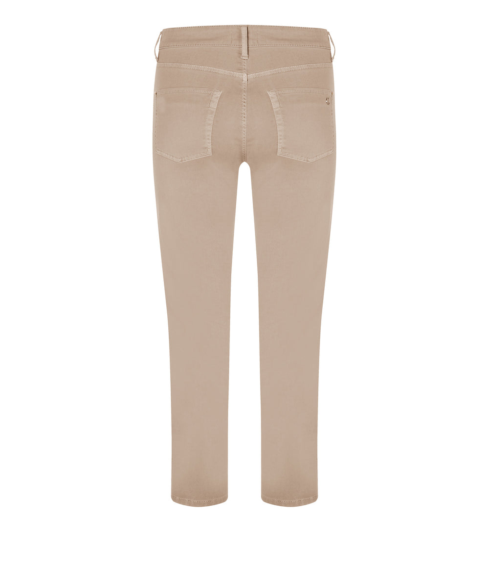 Cambio Piper Cropped Pantalon-85% katoen, 11% elastomultiester, 4% elasthaan<br />-DAMES BROEKEN-Beige