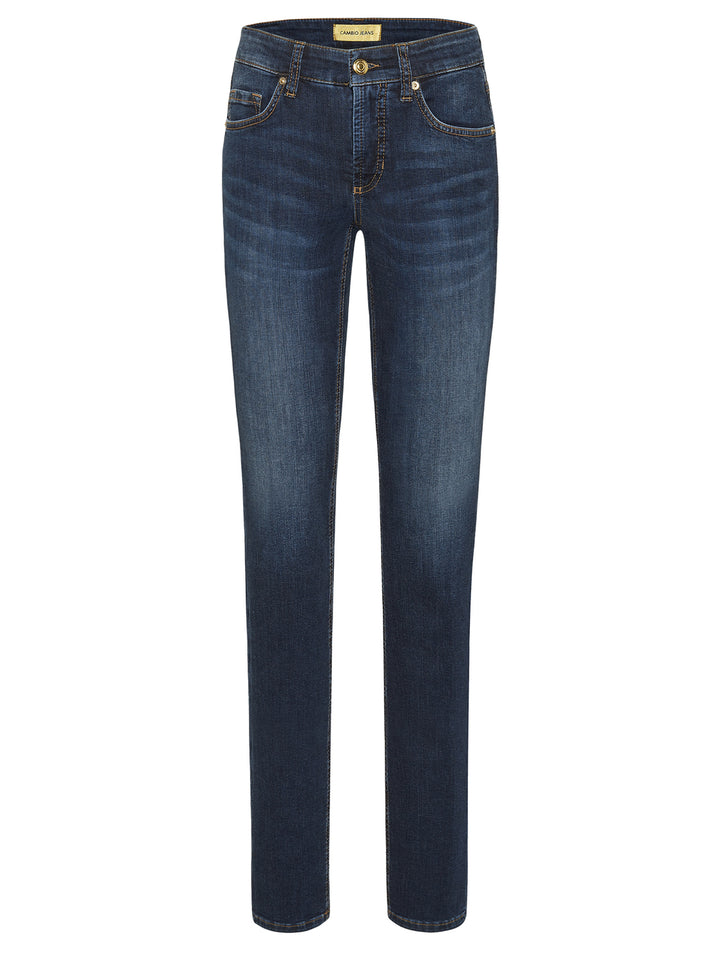 Cambio Piper jeans-92% Katoen<br />6% Elastomultiester T400<br />2% Elastaan<br />-DAMES BROEKEN-Blauw
