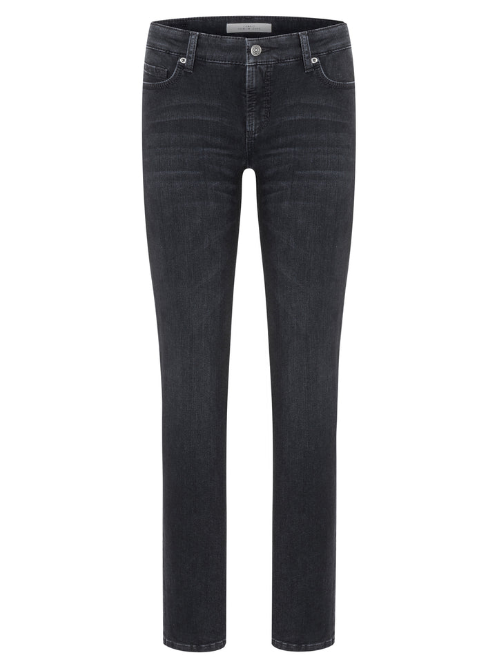 Cambio Piper long jeans -57% Katoen<br />37% Modal<br />4% Elastomultiesther<br />2% Elastaan-DAMES BROEKEN-Zwart