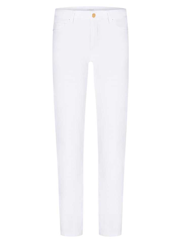 Cambio Piper Long Jeans – Wit-92% katoen, 6% elastomultiester, 2% elastaan-DAMES BROEKEN-Wit