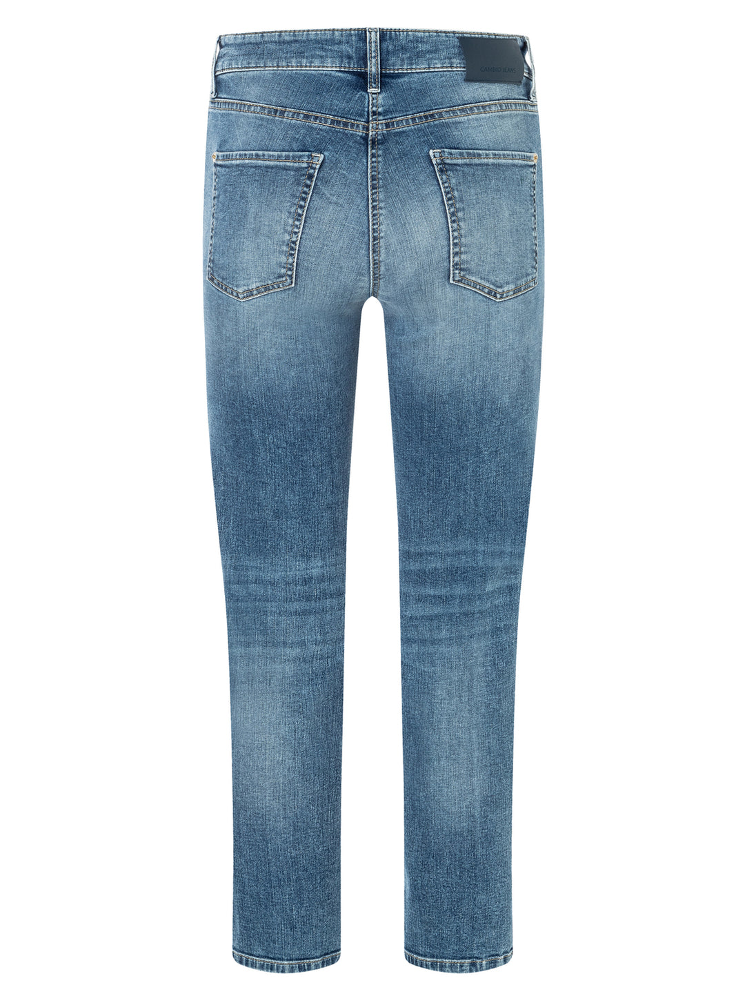 Cambio Piper short sunny jeans-92% Katoen<br />6% Elastomultiester<br />2% Elastaan-DAMES BROEKEN-Blauw