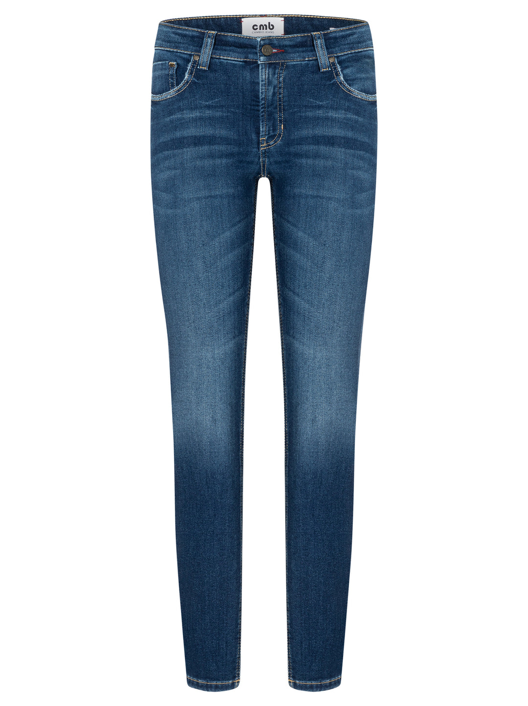 Cambio Raja Jeans – Blauw-81% katoen, 11% lyocell, 6% elastomultiester, 2% elastaan-DAMES BROEKEN-Blauw