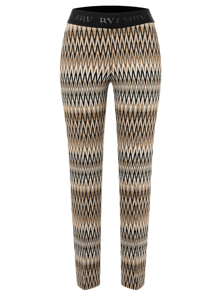 Cambio Ranee Pantalon-58 % viskose, 38% polyamide, 3% elasthaan, 3% polyester-DAMES BROEKEN-Beige