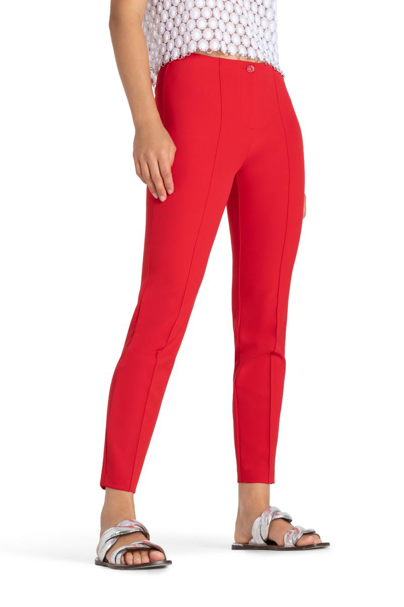 Cambio Ros pantalon-88% polyamide, 12% elastaan-DAMES BROEKEN-Rood