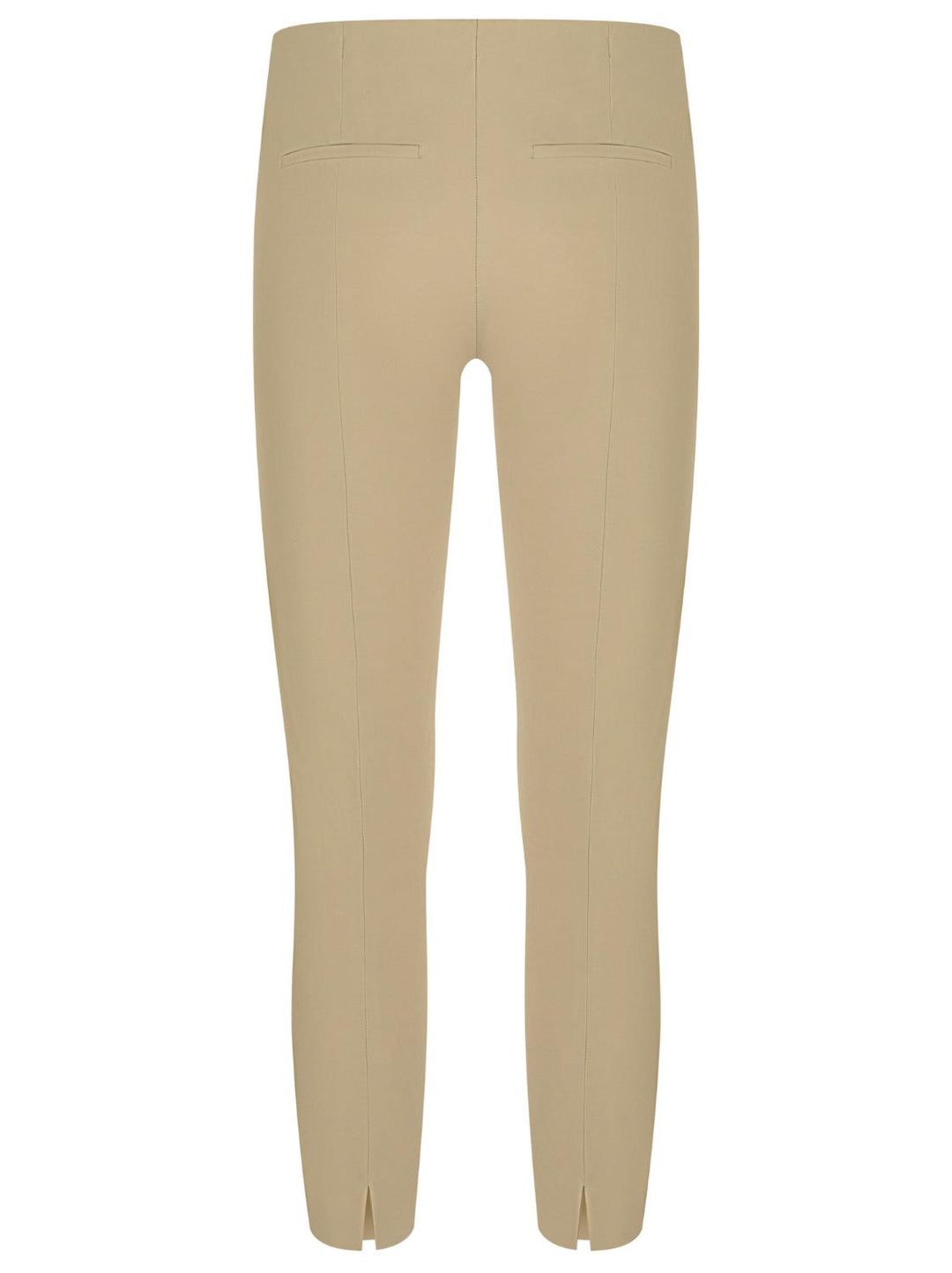 Cambio Ros summer crop-50% polyamide, 43% katoen, 7% elasthaan-DAMES BROEKEN-Beige