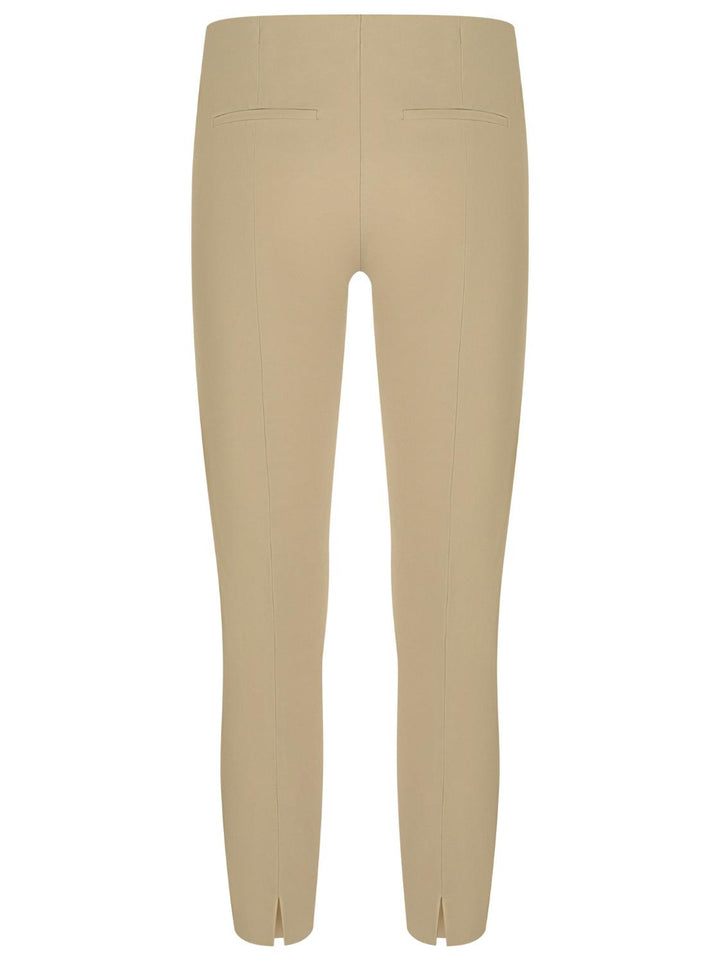Cambio Ros summer crop-50% polyamide, 43% katoen, 7% elasthaan-DAMES BROEKEN-Beige