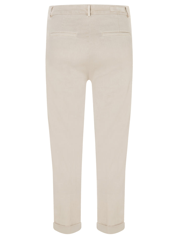 Cambio Stella broek off white-89% Katoen<br />8% Elastomutiester<br />3% Elastaan-DAMES BROEKEN-Room