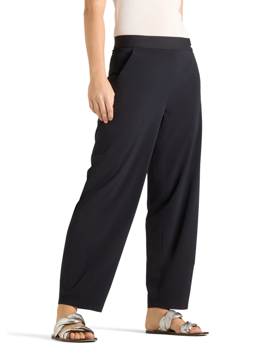 Cambio Stretch Elena Pantalon – Zwart-82% polyester, 18% elastaan-DAMES BROEKEN-Zwart