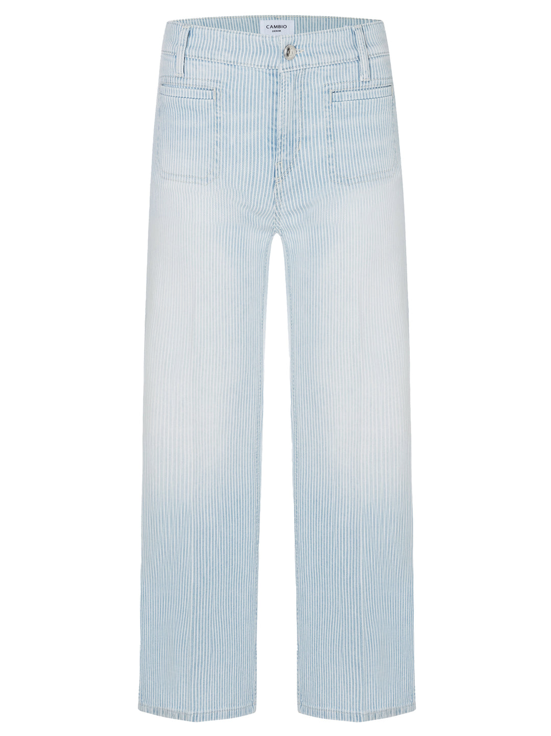 Cambio tess cropped jeans-98% katoen, 2% elasthaan-DAMES BROEKEN-Blauw
