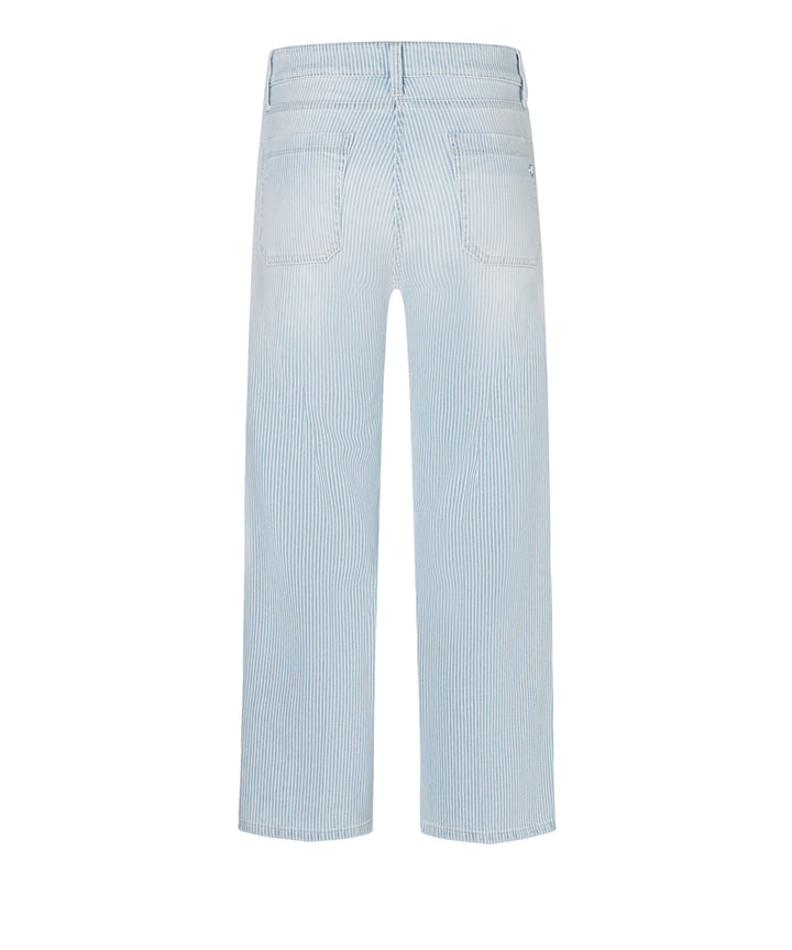 Cambio tess cropped jeans-98% katoen, 2% elasthaan-DAMES BROEKEN-Blauw