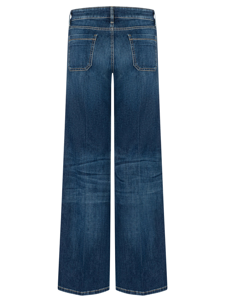 Cambio Tess Jeans – Blauw-92% katoen, 6% elastomultiester, 2% elasthaan-DAMES BROEKEN-Blauw