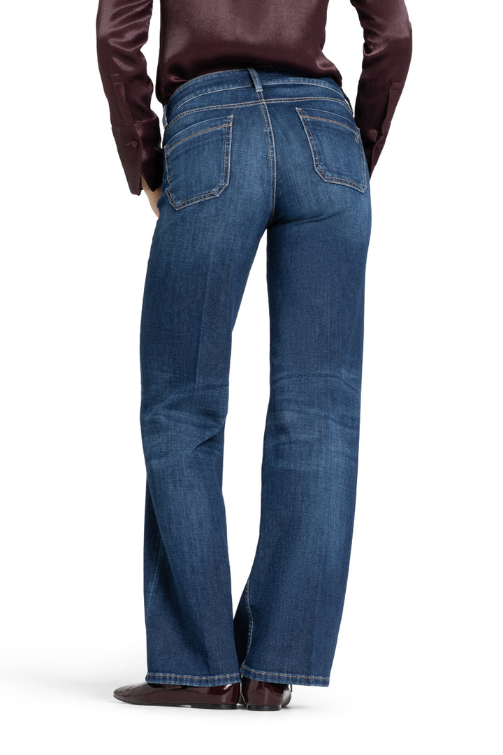 Cambio Tess Jeans – Blauw-92% katoen, 6% elastomultiester, 2% elasthaan-DAMES BROEKEN-Blauw