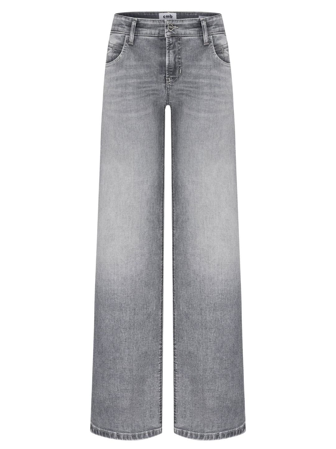 Cambio Tess jeans – Grijs-92% katoen, 6% elastomultiester, 2% elasthaan-DAMES BROEKEN-Grijs