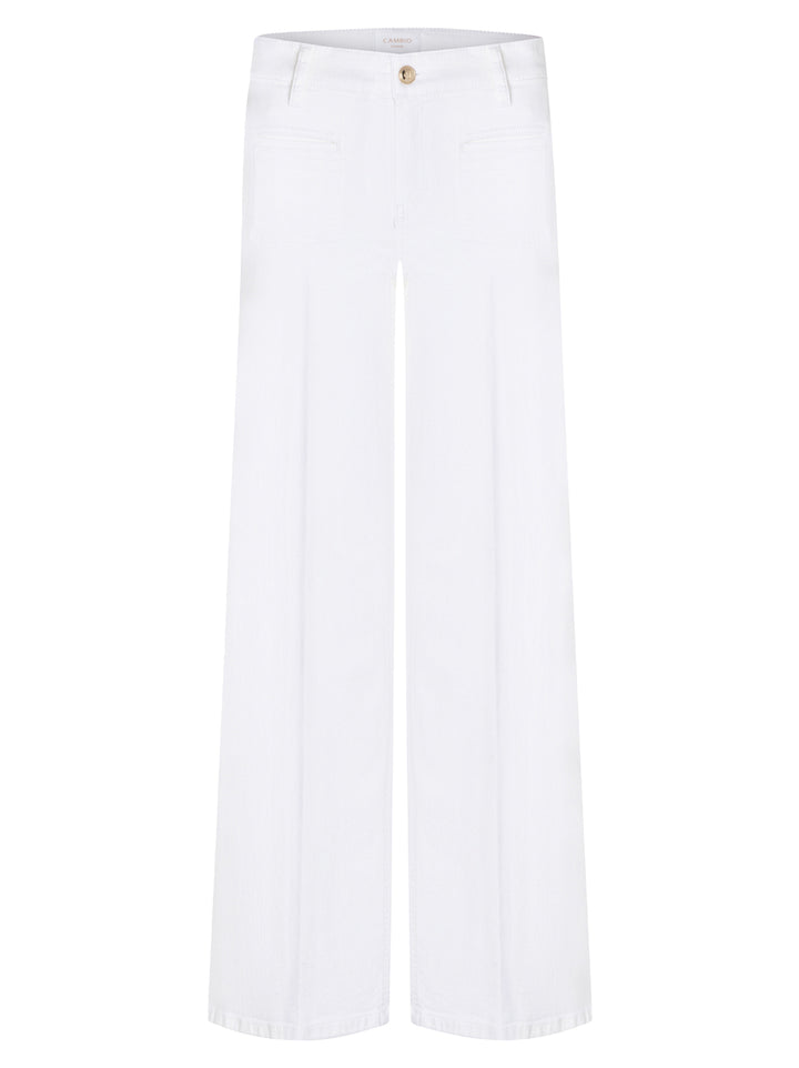 Cambio Tess Jeans – Wit-92% katoen, 6% elastomultiester, 2% elastaan-DAMES BROEKEN-Wit