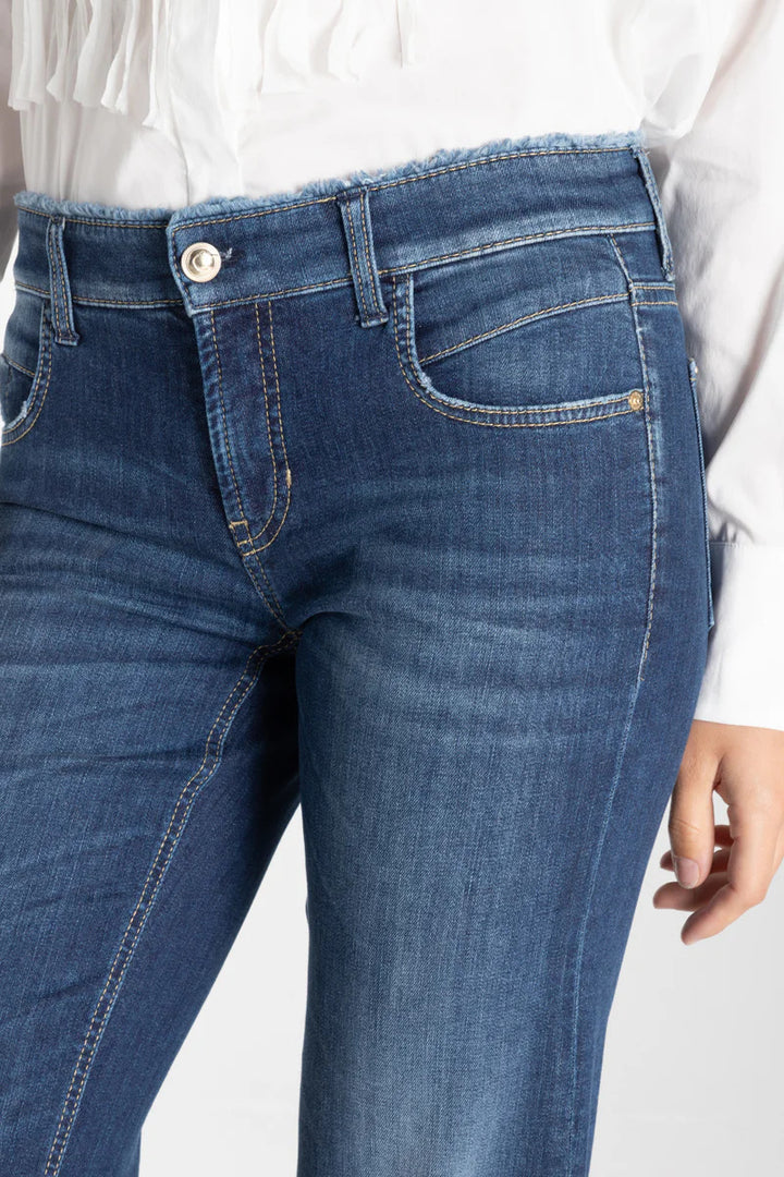 Cambio Tess wide leg-DAMES BROEKEN-Blauw