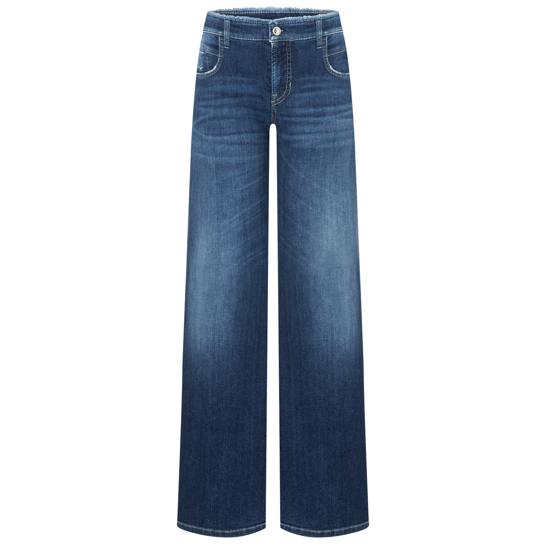 Cambio Tess wide leg-DAMES BROEKEN-Blauw