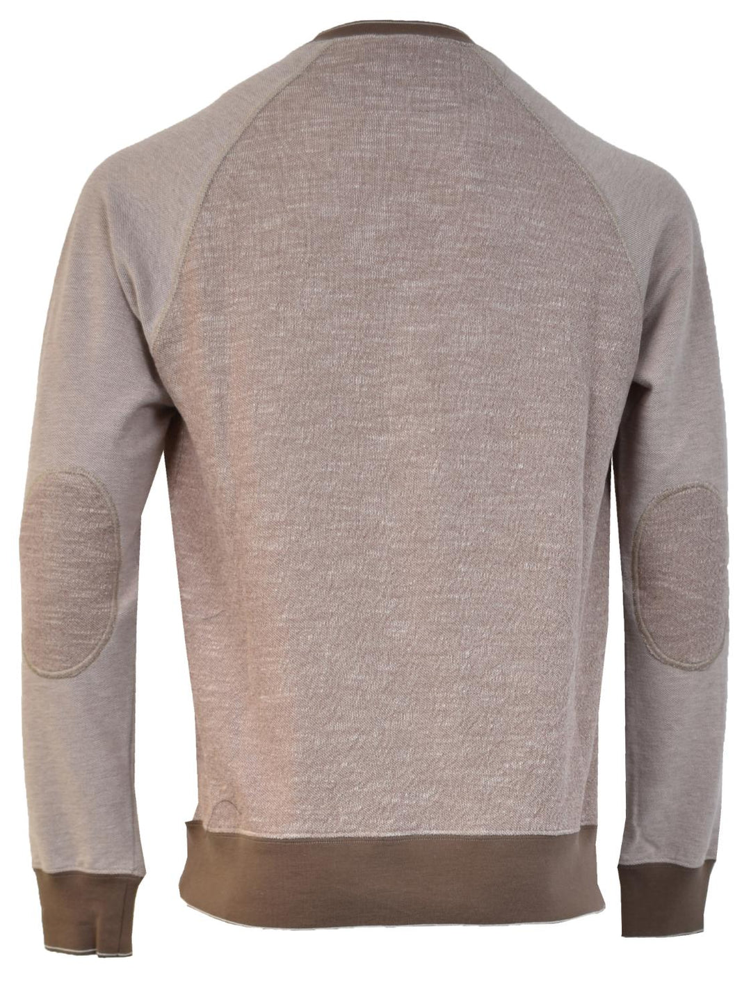 Capobianco trui met ronde hals-100% katoen-HEREN TRUIEN & VESTEN-Bruin