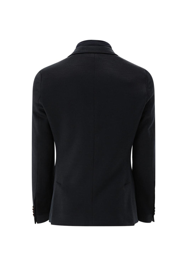 Carl Gross CG FERDI-J-V-SV-50% wol, 24% polyester, 16% linnen, 10% polyamide-HEREN PAKKEN & COLBERTS-Blauw