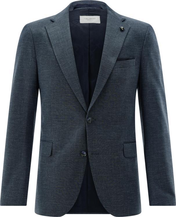 Carl Gross CG Franjo‑J SV Blazer – Blauw-67% polyester, 25% katoen, 8% polyamide-HEREN PAKKEN & COLBERTS-Blauw