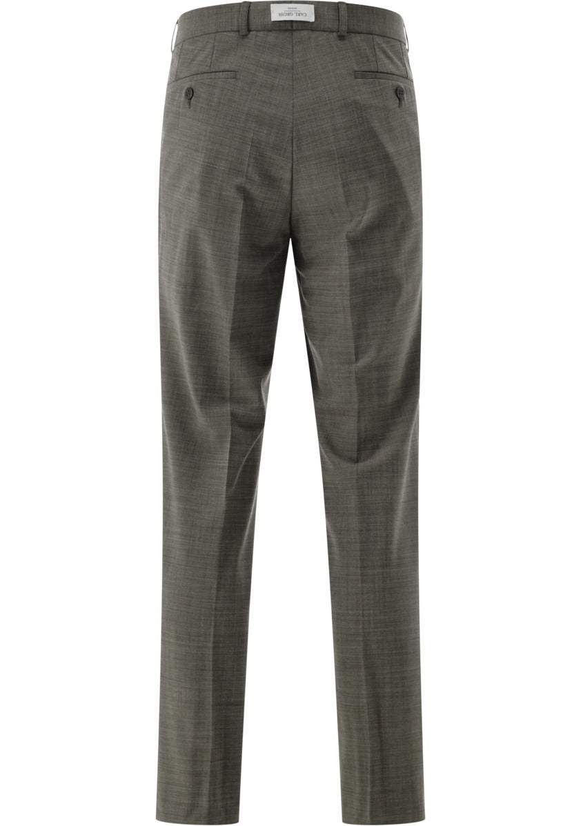 Carl Gross CG Sendrik Pantalon – Bruin-52% polyester, 43% wol, 5% elasthaan-HEREN PAKKEN & COLBERTS-Bruin
