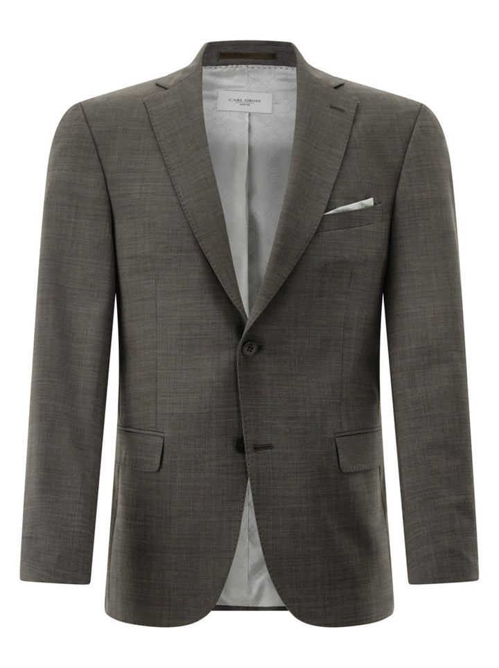 Carl Gross CG Shelby Colbert – Bruin-52% polyester, 43% wol, 5% elasthaan-HEREN PAKKEN & COLBERTS-Bruin