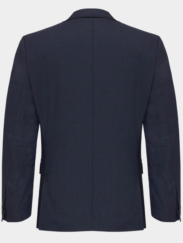 Carl Gross CG Simson SV Mix & Match Blazer – Blauw-56% polyester, 42% scheerwol, 2% elasthan-HEREN PAKKEN & COLBERTS-Blauw