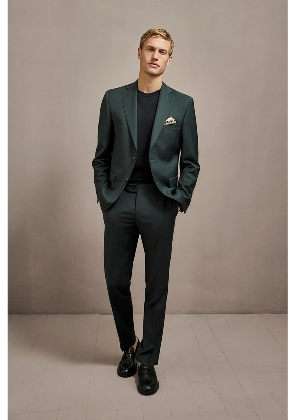 Carl Gross CG Simson SV Mix & Match Blazer – Groen-100% scheerwol-HEREN PAKKEN & COLBERTS-Groen
