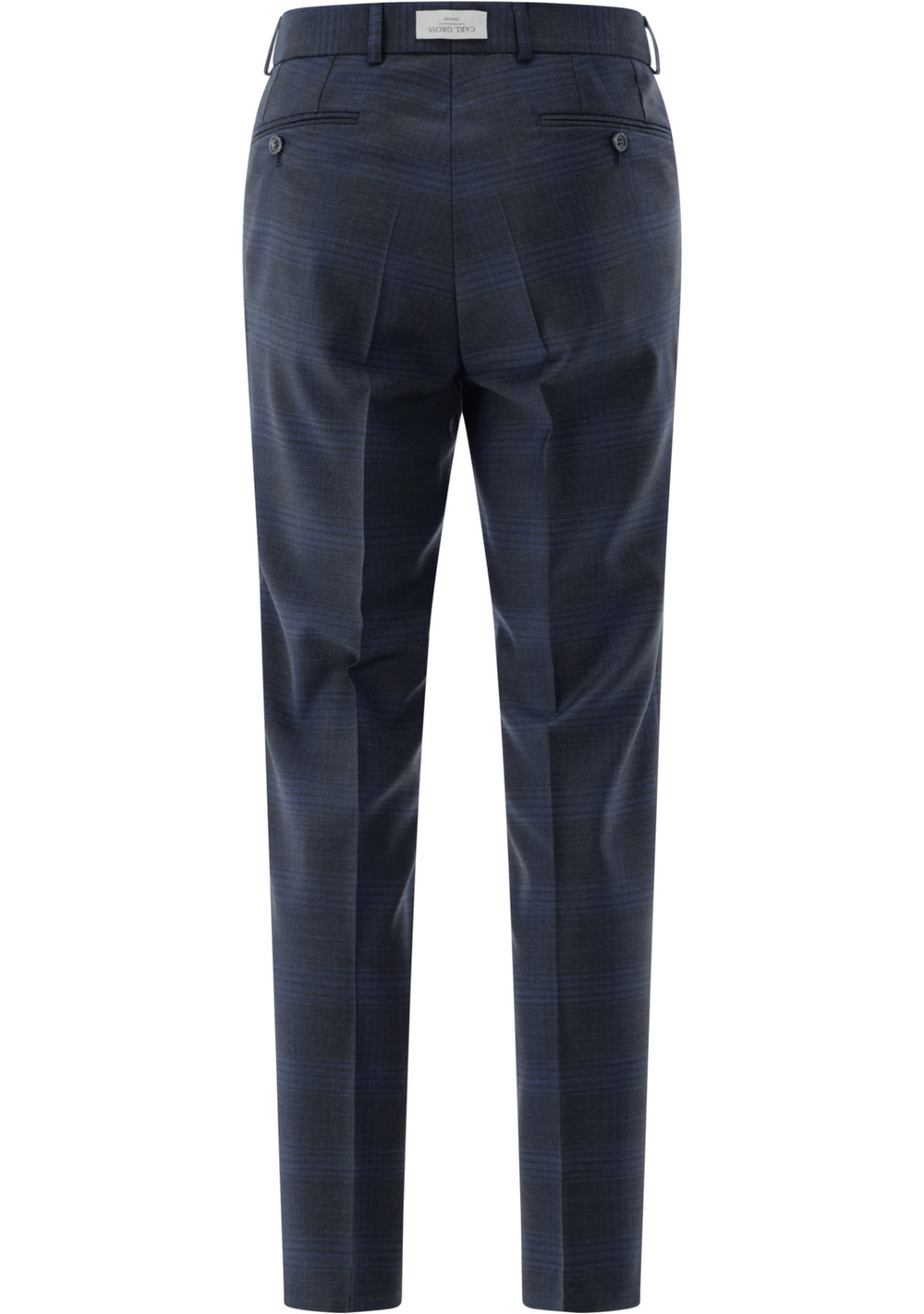 Carl Gross CG Sven Mix & Match Pantalon – Blauw-56% polyester, 42% scheerwol, 2% elasthan-HEREN PAKKEN & COLBERTS-Blauw