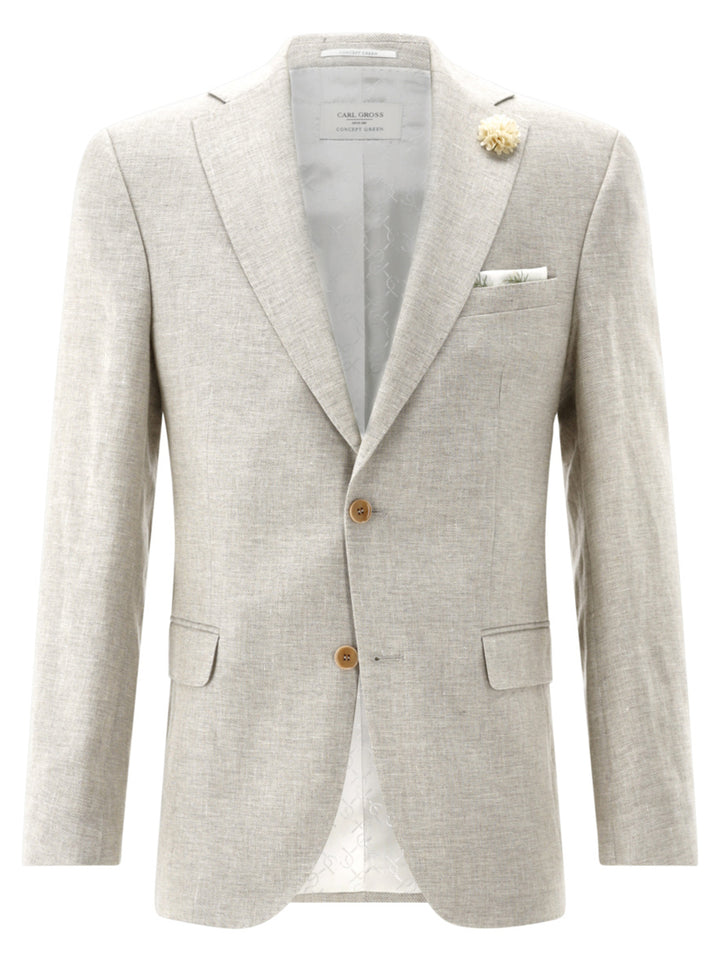 Carl Gross CG Tannon-G SV colbert-42&% Linnen<br />22% Polyester<br />20% Wol<br />16% Viscose-HEREN PAKKEN & COLBERTS-Be