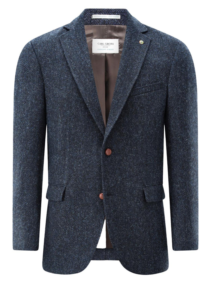 Carl Gross CG THEO-G-HT-100% wol-HEREN PAKKEN & COLBERTS-Blauw