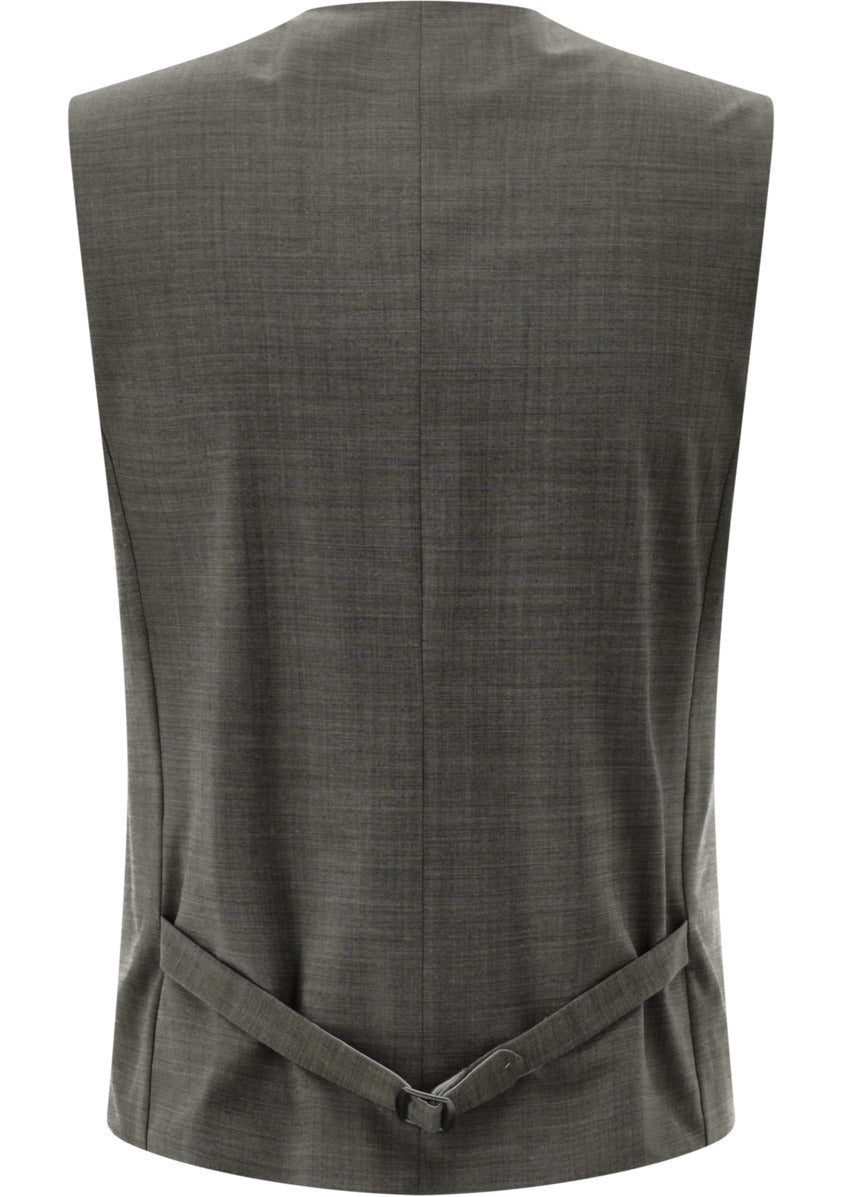 Carl Gross CG Warren Gilet – Bruin-52% polyester, 43% wol, 5% elasthaan-HEREN PAKKEN & COLBERTS-Bruin