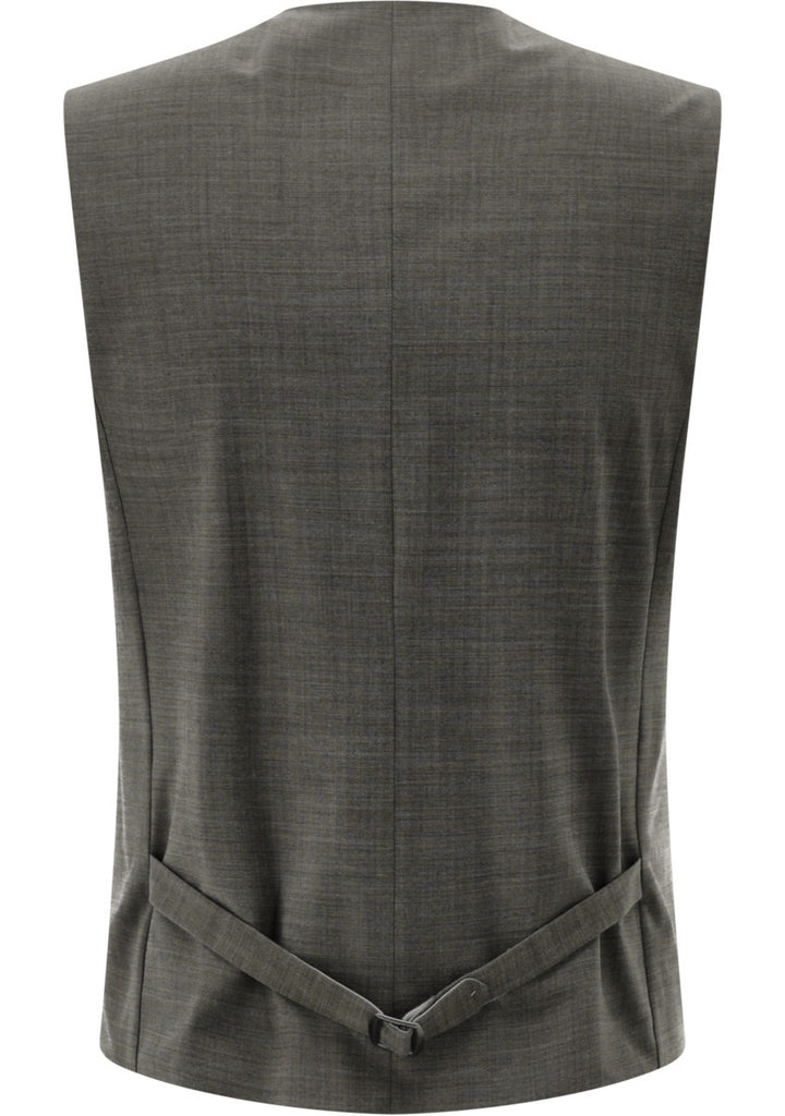 Carl Gross CG Warren Gilet – Bruin-52% polyester, 43% wol, 5% elasthaan-HEREN PAKKEN & COLBERTS-Bruin