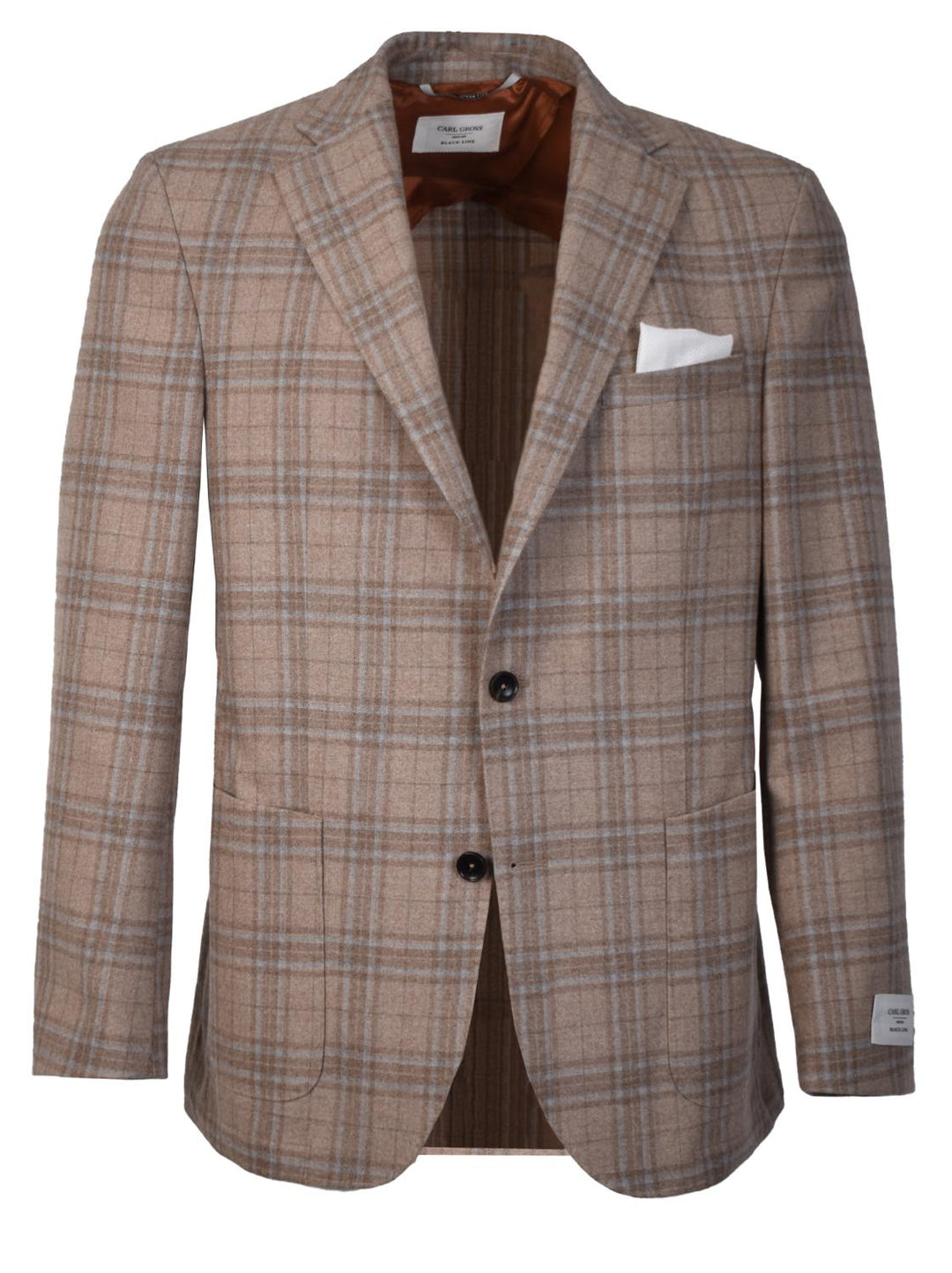 Carl Gross colbert-100% wol-HEREN PAKKEN & COLBERTS-Beige